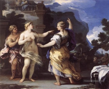  Nu Art - Vénus Punir Psyché Avec Une tâche Baroque Luca Giordano